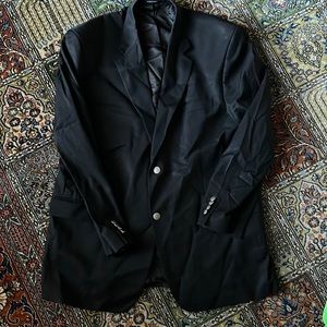 Ralph Lauren, single breasted navy blazer with metal buttons, size 46 L